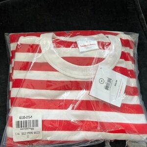 Hanna Andersson Red and White Striped Tee